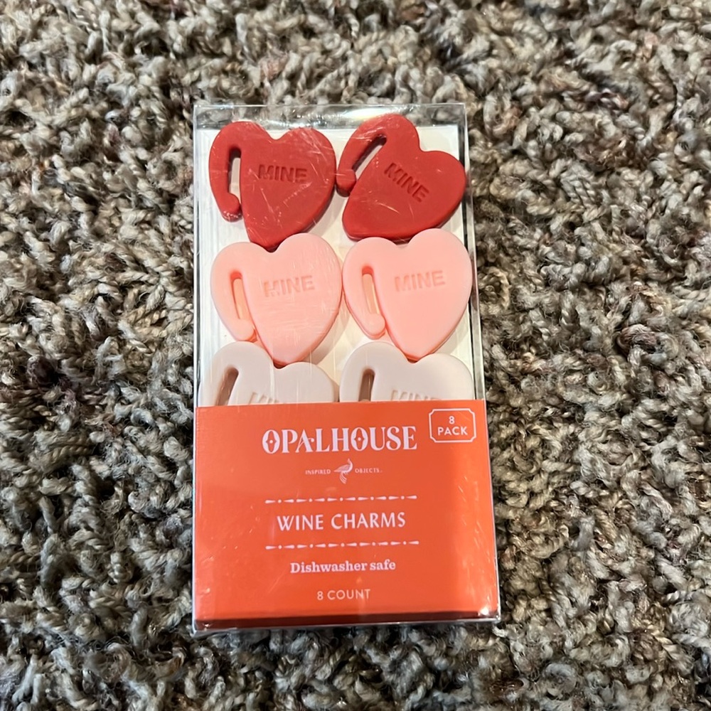Opalhouse | Heart Wine Charms | NWT